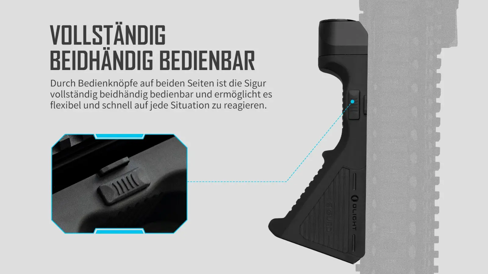 Beidhändig Bedienbar