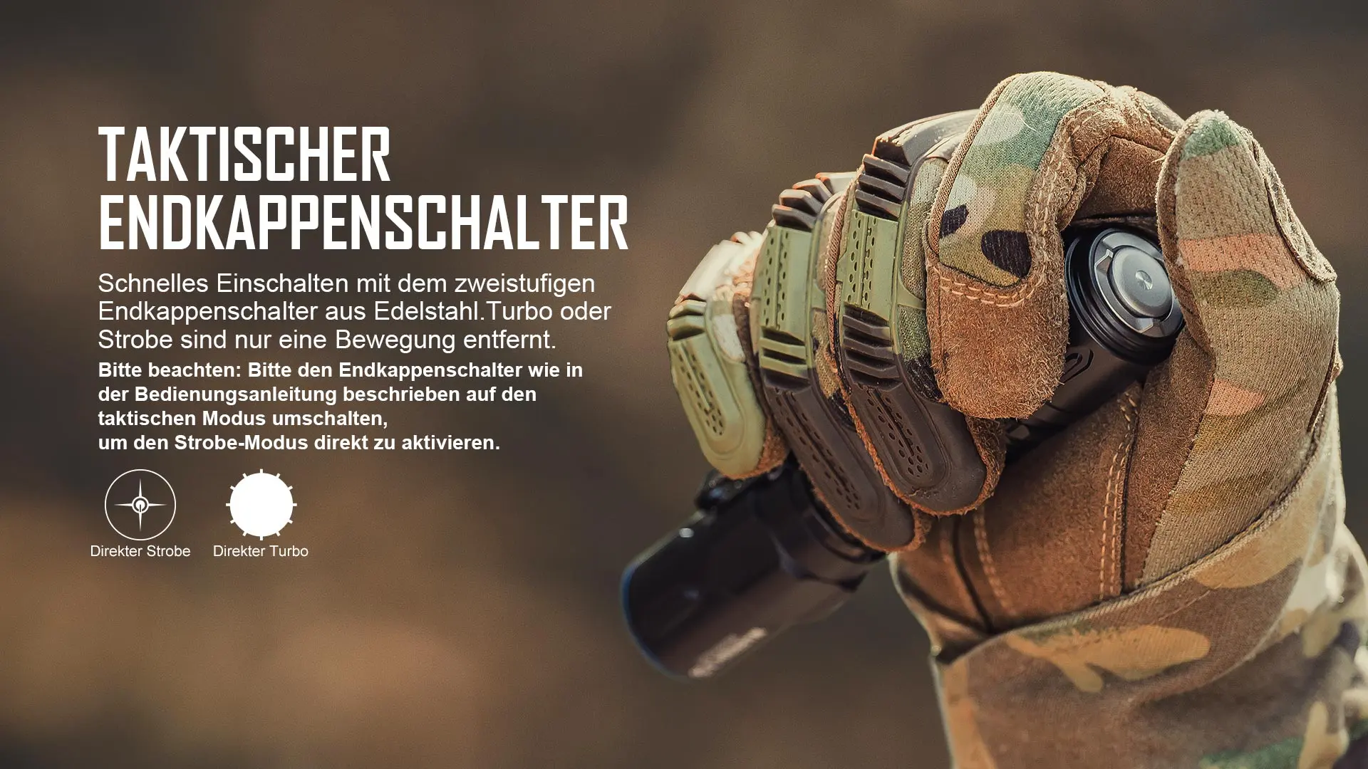 Taktischer Endkappenschalter