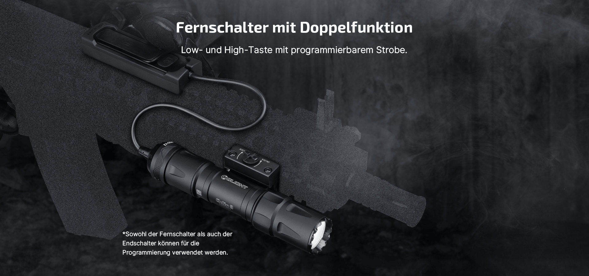 Fernschalter mit Doppelfunktion