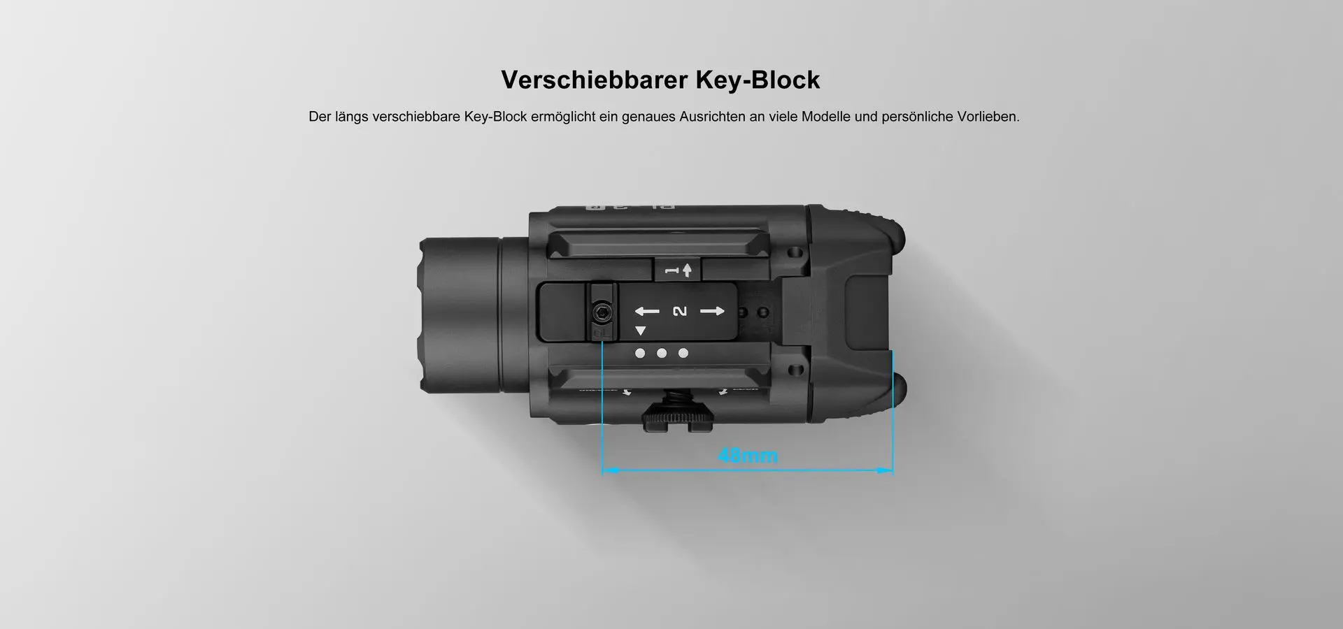 Verschiebbarer Key Block