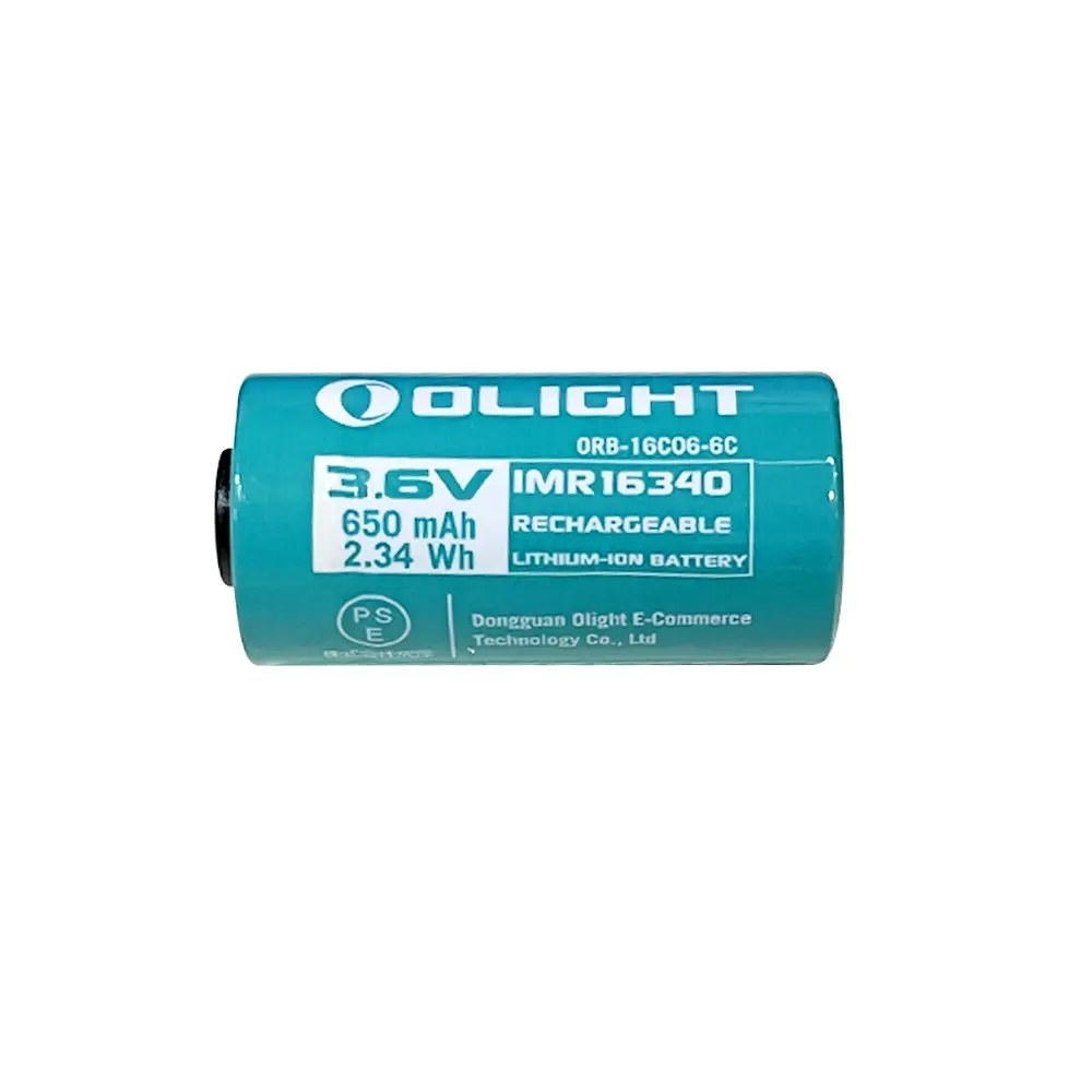[ORB-16C06-6C] 16340 650 mAh Battery for Perun 2 Mini/Perun Mini/S1R Baton II/Baton 3/4