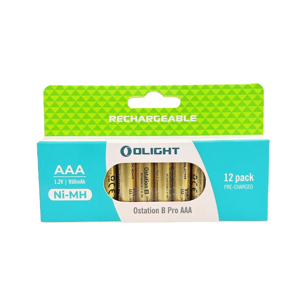 Ostation B Pro, AAA 12Pcs/Pack 950mAh/pc 