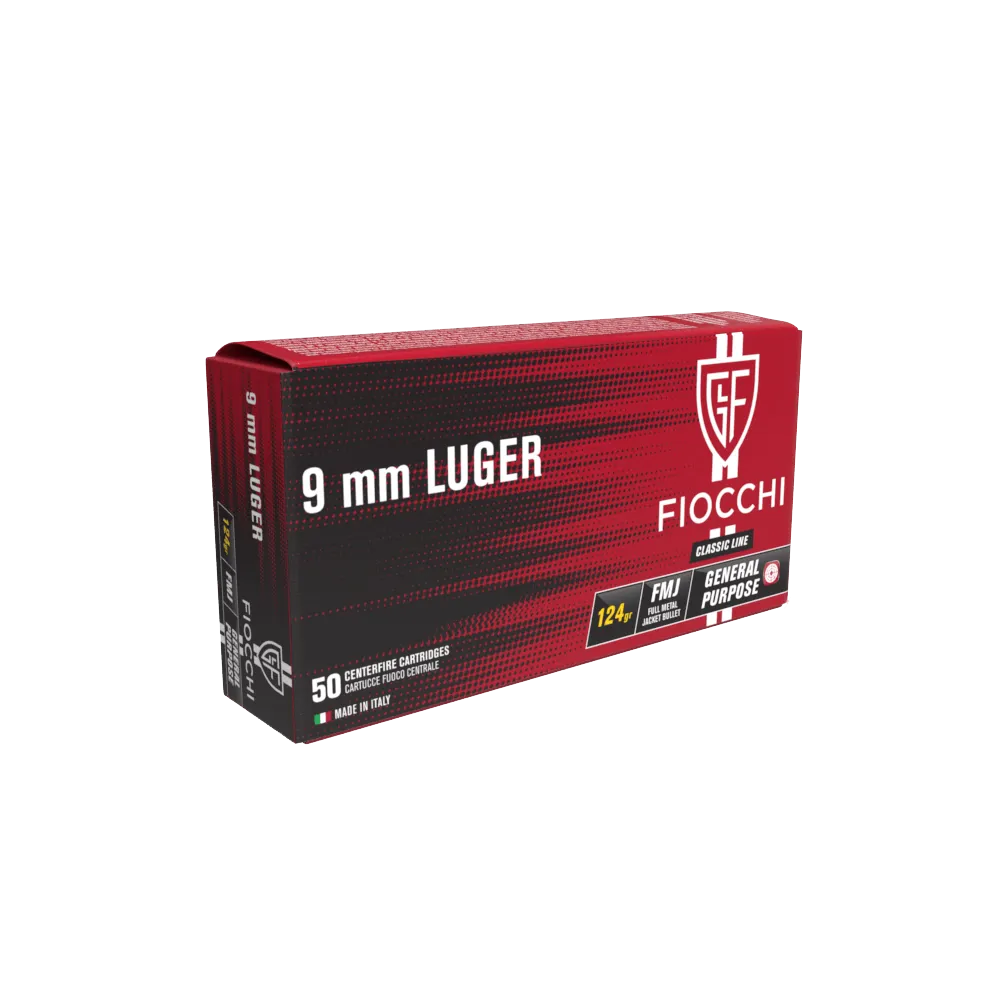 9x19 (50) Fiocchi FMJ 124 Grain