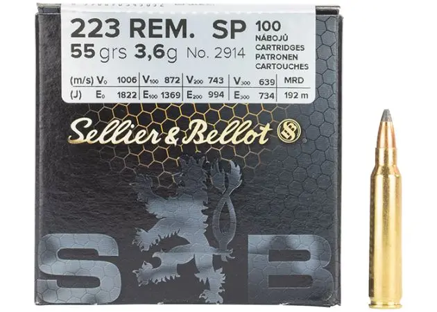 [8590690341870] .223 Sellier & Bellot FMJ 55grs 100Stk 