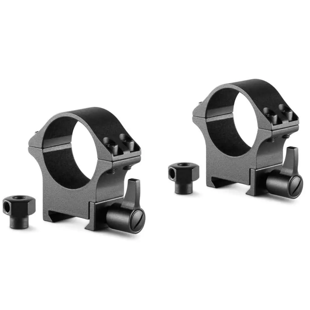 [23106 / 5054492231065] Hawke Professional Steel Mount, Picatinny, 30mm Diameter, Medium (Nut & Lever)