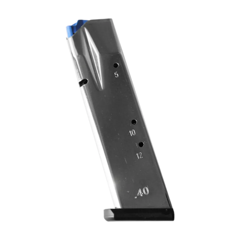 [7013591] Magazin CZ Shadow 2 17-Schuss, nickel, flacher Boden 9mm Para und .40 S&W 