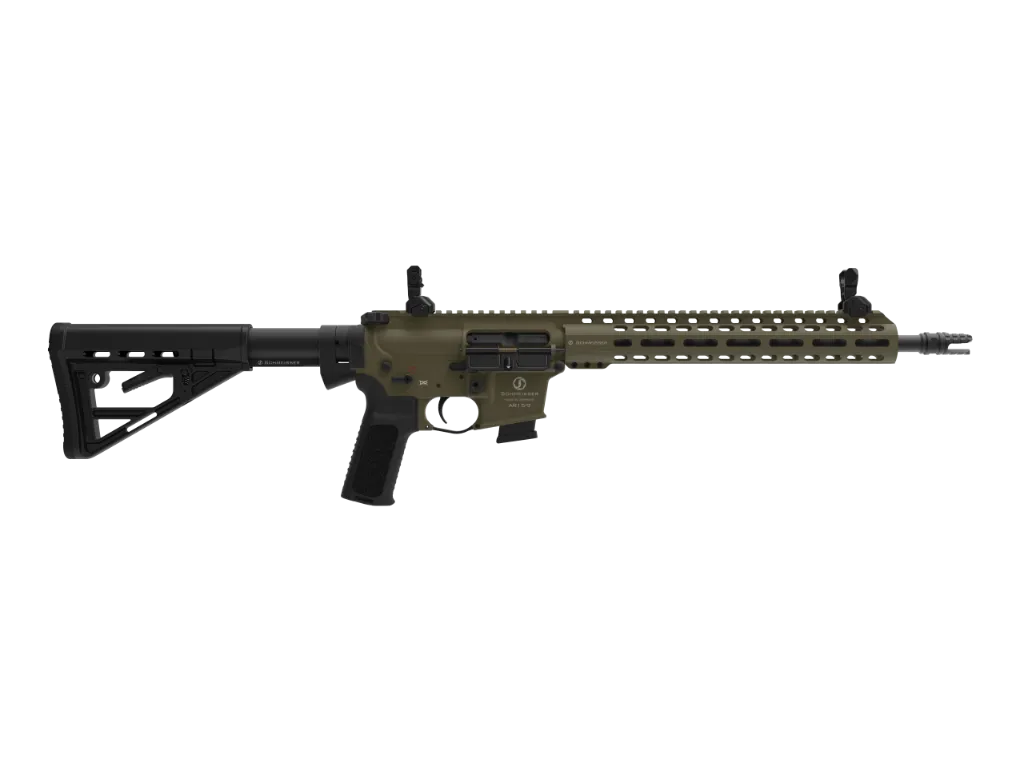[03-0275MEUODG] Schmeisser AR15-9 M4FL OD Green 14.5" 9mm Para
