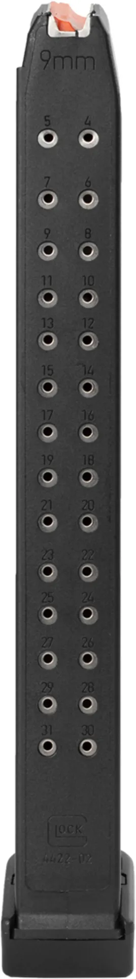 Glock, Mod. G17/19 orange, 33 Schuss, Kal. 9x19