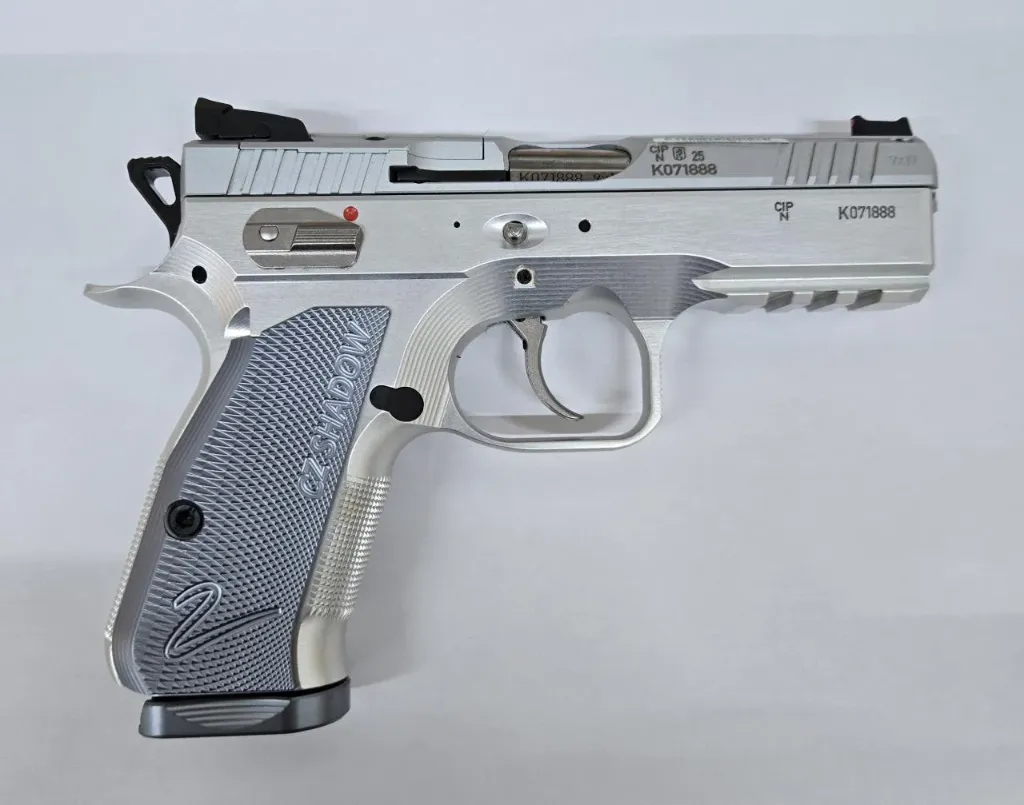 [0434-0743-PL250105] CZ Shadow 2 Compact OR 9mm Para 15-Schuss Industrial Silver- Limitiert
