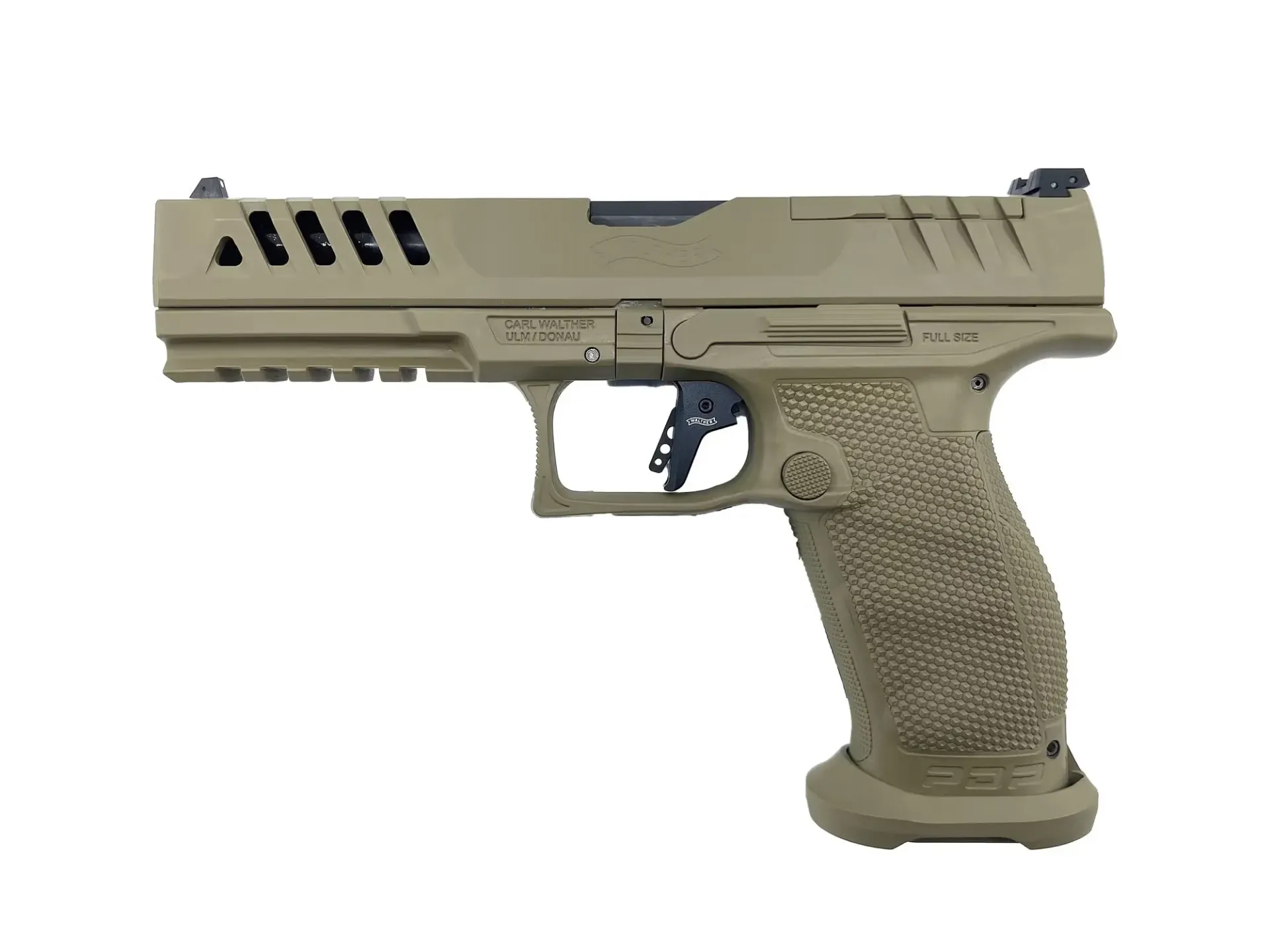 [2878241 FDE] Walther PDP Match FS Polymer OR 5" Kal. 9mm Para, komplett in Cerakote H-235