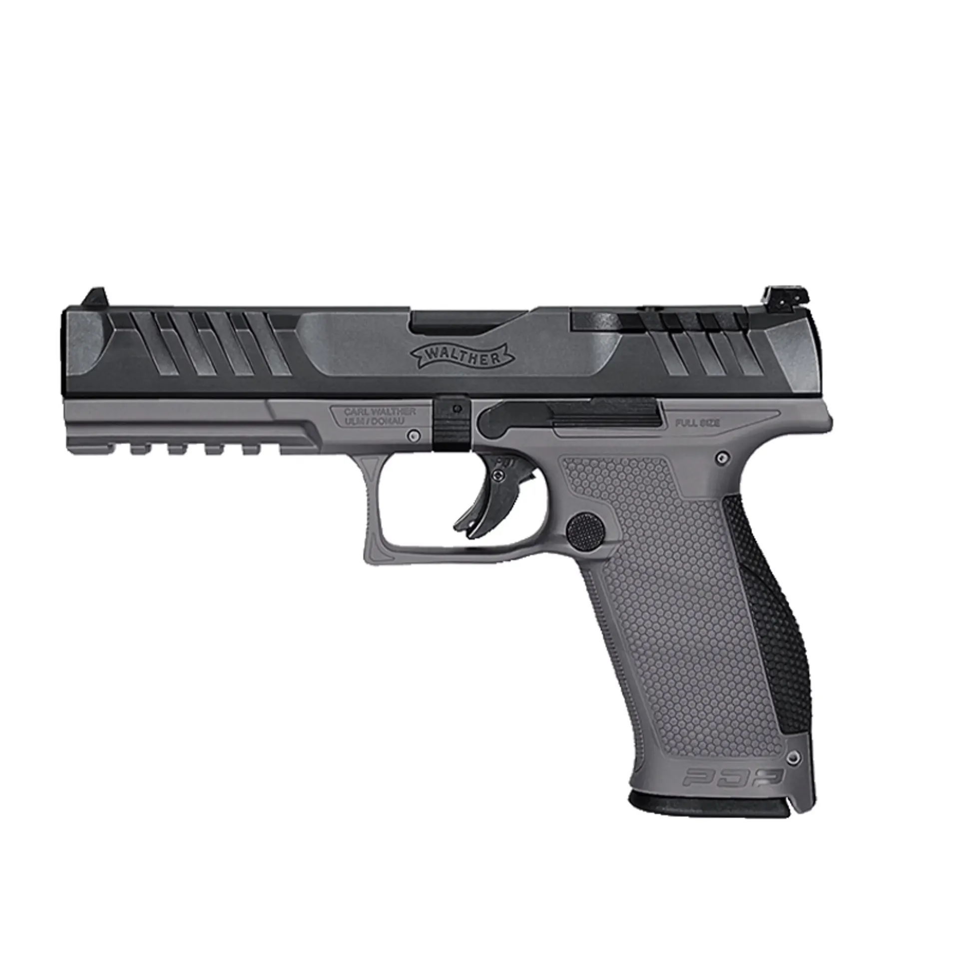 [2871521] Walther PDP FS 5" 2 Tone, Kal. 9mm Para, élément de poignée Tungsten gray, glissière noir