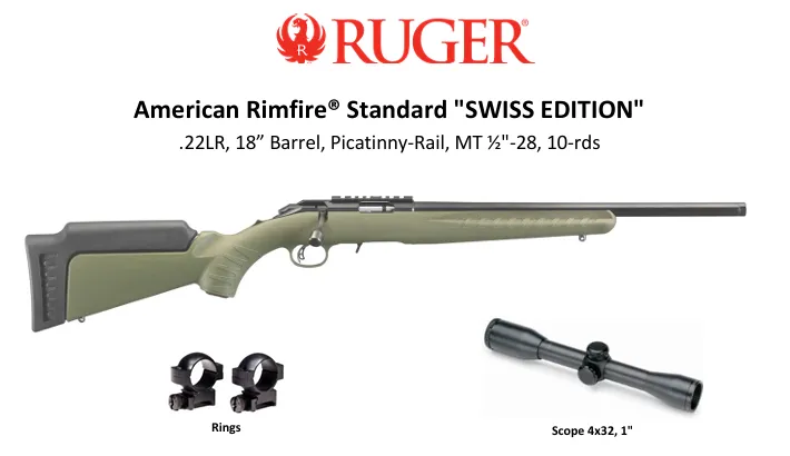 Ruger American Rimfire Swiss Edition KIT