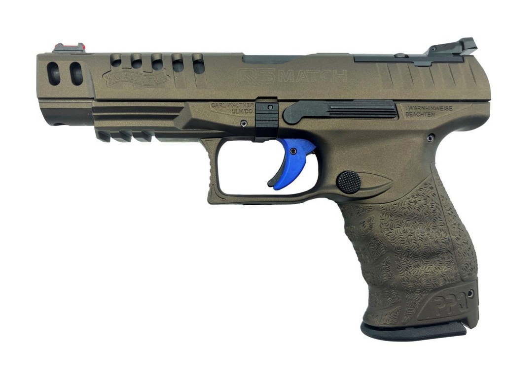 [2814455 BRONZE] Walther Q5 Match OR Bronze Kal. 9mm Para, Midnight Bronze H-294 Cerackote