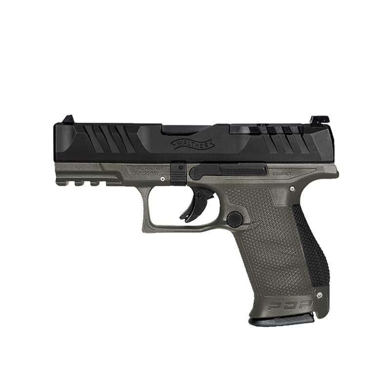Walther PDP Compact 4" 2 Tone, Kal. 9mm Para, Griffstück in OD Green