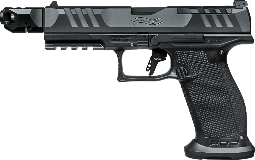 [2912490] Walther PDP PRO FS 5.1" Muzzle Brake Comfort, Kal. 9mm Para, 18 Schuss, Magwell, Dynamic Performance Trigger, 1/2X28 UNEF