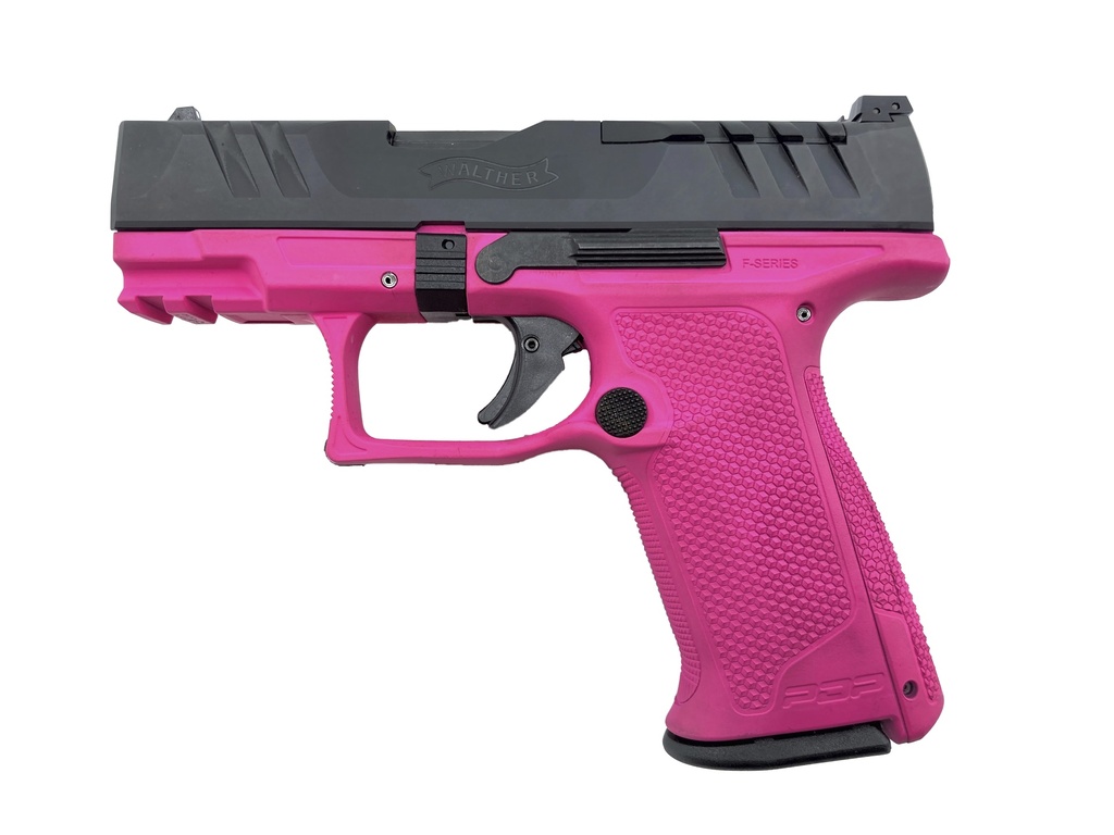 Walther PDP F-Series 3,5" Kal. 9mm Para, Schlitten schwarz, Griff in Prison Pink H-141