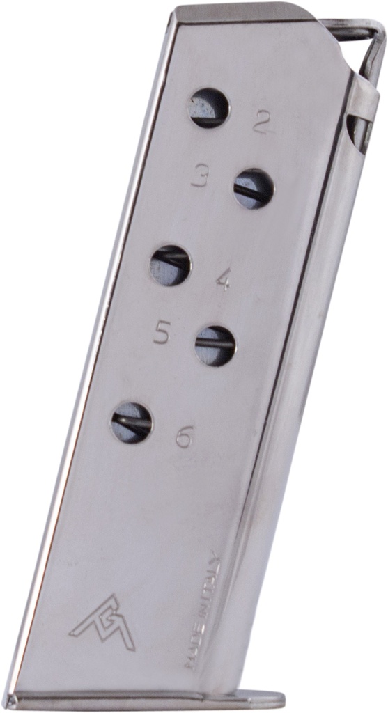 [MGWPPKSTN] Mec-Gar Magazin Walther PPK Kal. 9mm Kurz / .380 ACP, 6 Schuss, Nickel