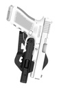 RECOVER G7 OWB Universal-Holster für Pistolen mit Rail (Walther/Glock/SIG/CZ, etc.) und Recover Stabilizer 20/20