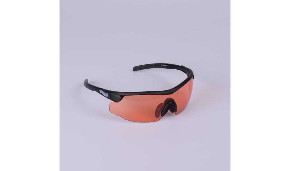 Walther Schiessbrille rot, by Wiley X, Persimmonfarbene Gläser