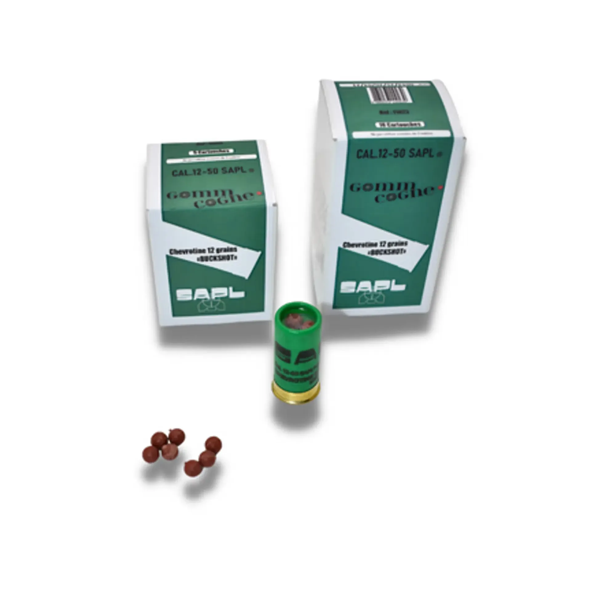 Sapl Chevrotine Gomm-Cogne® Gummischrot Kaliber 12/50, 5 Schuss