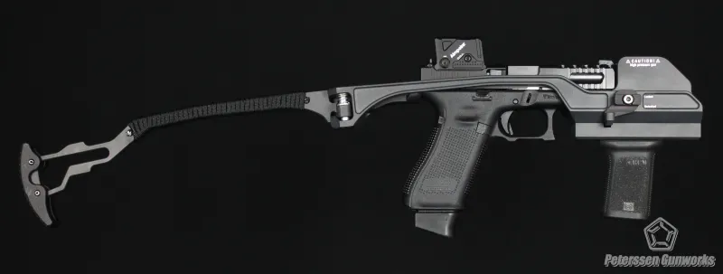 Petersen Gunworks Pistol Chassis System, Aluminium Anschlag Schaft für verschiedene Pistolen