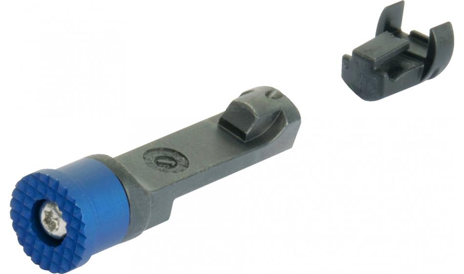 Walther Magazinlöse Druckknopf für PDP/ Q5 / PPQ , Aluminium, blau, rund