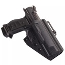 Kydex Holster für Walther PDP 5", rechts, schwarz, mit Comp-Tac PLM V2 Gürtelschlaufe