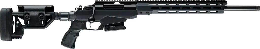 Tikka, T3x TACT A1, .308 Win, 20" (508mm), MT5/8x24, Two Stage Trigger, Folding Stock, 10 Schuss, Black, with MB, Links