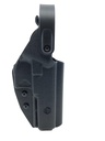 Kydex Holster mit Sicherung Walther PDP, rechts, Level 2, mit Black Hawk belt loop