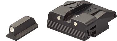 LPA - Verstellbare Visierung Walther PPQ, 3 Dot weiss zu PPQ und P99