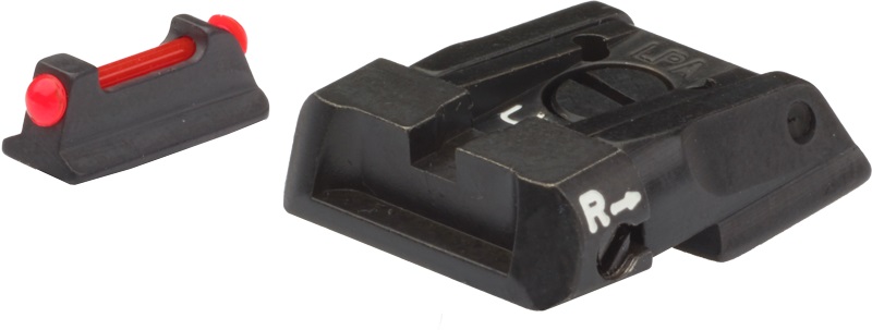 LPA - Visierung Walther Q5, Target Visier mit rotem Fiberoptik Korn