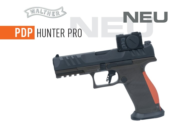 Walther PDP Hunter PRO Full Size mit montiertem Aimpoint Acro, 4,5" Schlitten Kal. 9mm Para