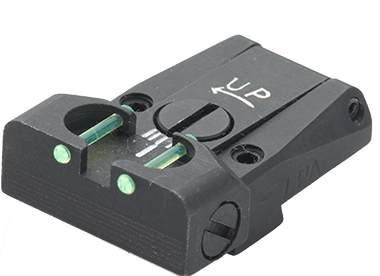 LPA - Fiberglas Visierung verstellbar für Walther Black Ribbon / Black Diamond / Black Tie