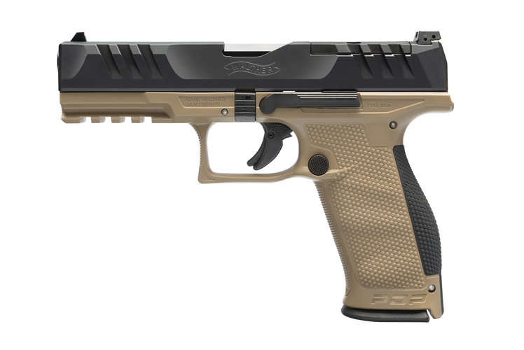 Walther PDP FS 4.5" 2Tone, Kal. 9mm Para, Griffstück in FDE eingefärbt, nicht cerakoted , Schlitten in schwarz