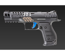 Grip Control Walther Steel Frame, klappbare Daumenstütze für die Stützhand, linke Seite für Rechtshänder
