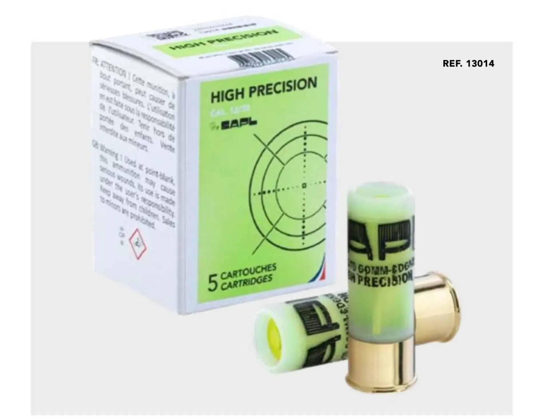 Sapl High Precision Green Gomm-Cogne Gummigeschoss Kaliber 12/70, 5 Schuss