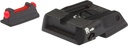 LPA - Visierung Walther Q5, Target Visier mit rotem Fiberoptik Korn