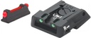 LPA - Visierung für Walther Q Match, Fiberoptik Visierung grün, rotes Korn